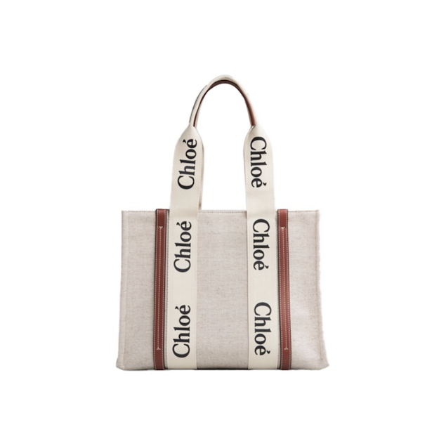 Chloe Woody Tote 棕色中號托特包 手提