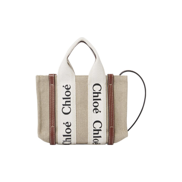 Chloe Woody Tote 迷你手提托特包 背帶款 棕