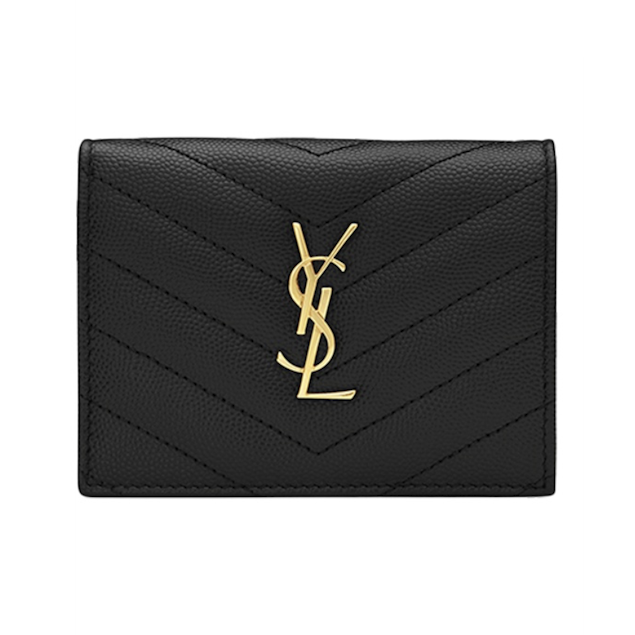 YSL 魚子醬扣式短夾