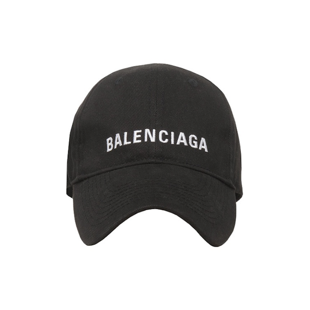 Balenciaga 巴黎世家 經典刺繡老帽 黑