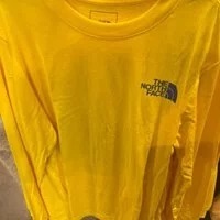 [S] NORTHFACE MEN'S LONG SLEEVE PARKS TEE,LIGHTNING YELLOW, NF0A7QNPRR8 (STNF12)