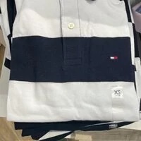 [S] TOMMY HILFIGER MEN'S BOLD STRIPE SHORT SLEEVE KARATTI,NAVY, 78J5019-410 (STH19)