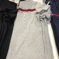 [S] TOMMY HILFIGER ESSENTIAL FLAG LOGO SHORT SLEEVE T-SHIRT,GREY, 7849807-043 (STH21)