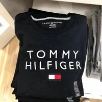 [S] TOMMY HILFIGER SP SEASONL KEY ITEM SHORT SLEEVE T-SHIRT,BLACK, 78J4907-410 (STH22)
