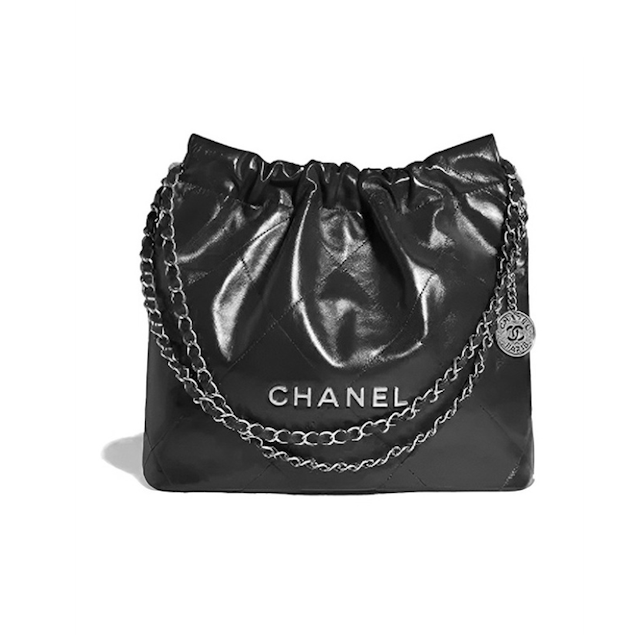 Chanel 22 Bag 爆款 垃圾袋包 黑 銀字 小號