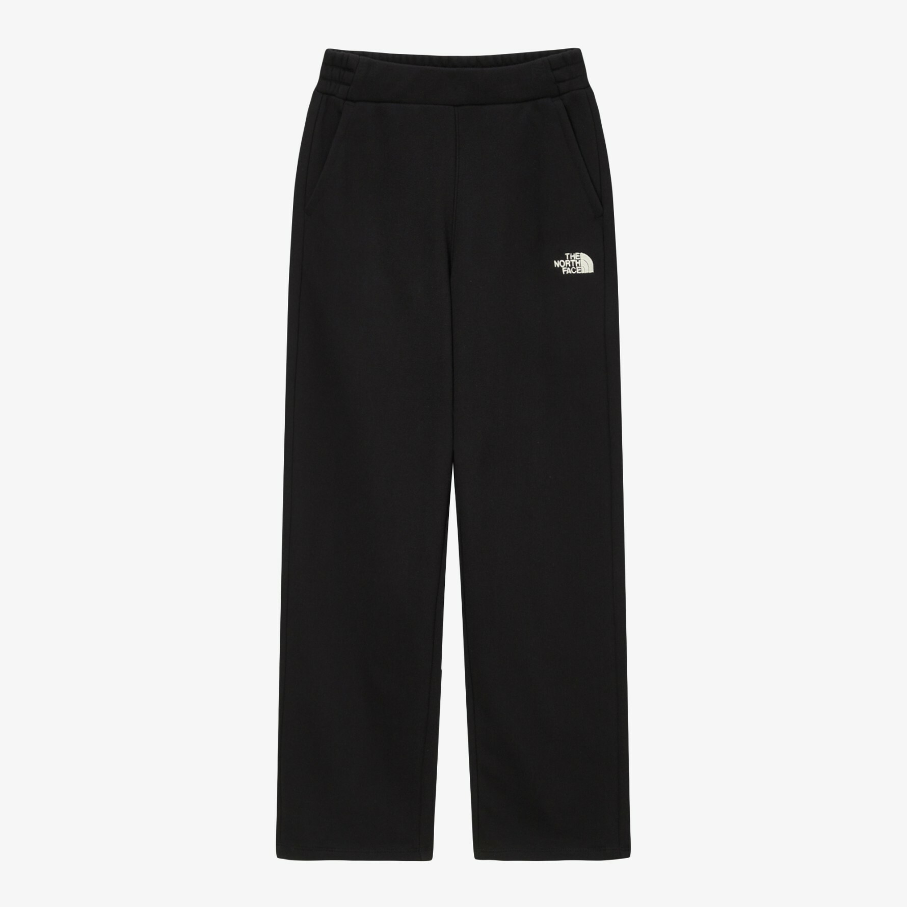 THE NORTH FACE ESSENTIAL 女 寬版 直筒 長褲 棉褲 黑 NP6KN81A
