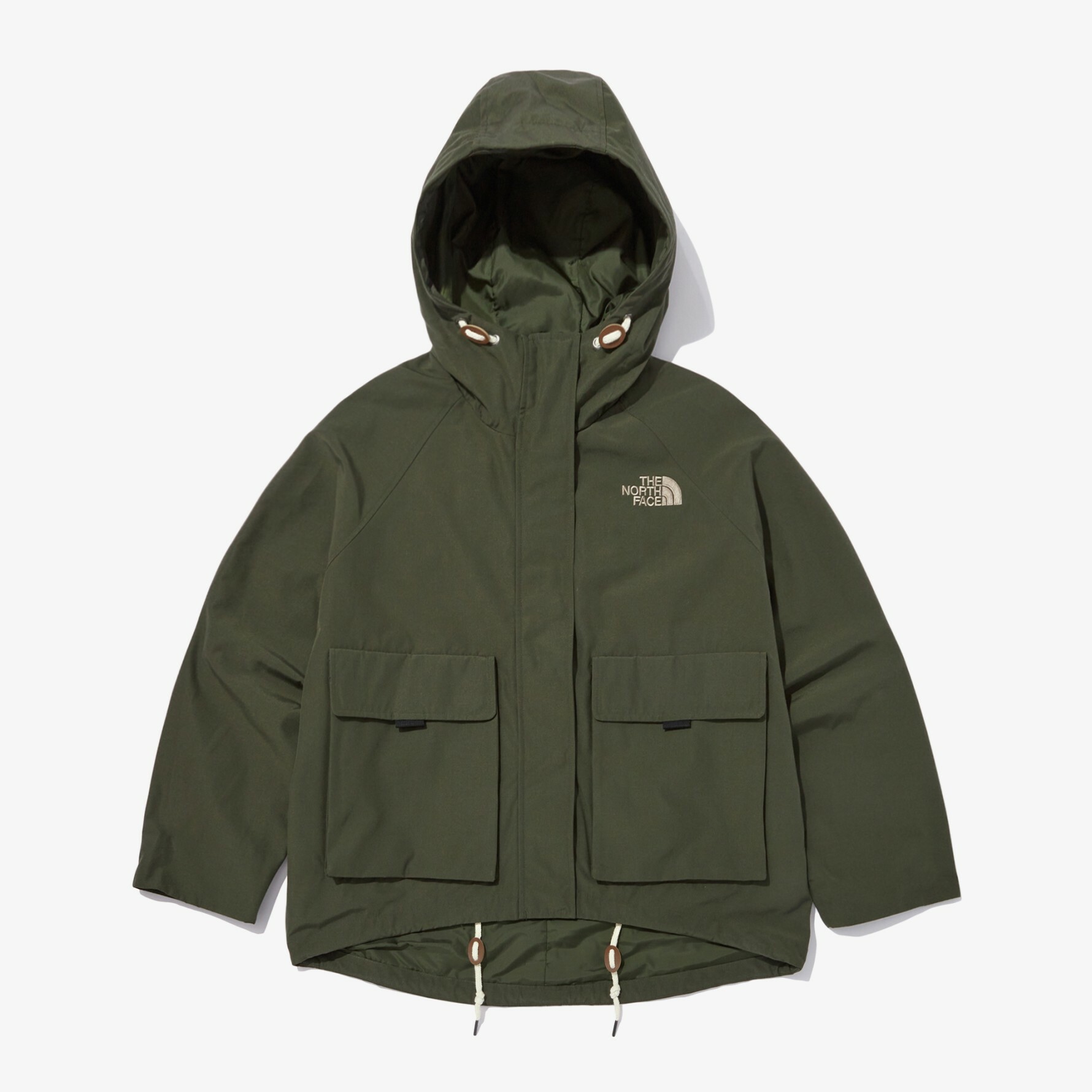 THE NORTH FACE CAMPER JACKET 女 連帽外套 大口袋 軍綠 NJ3BN85B