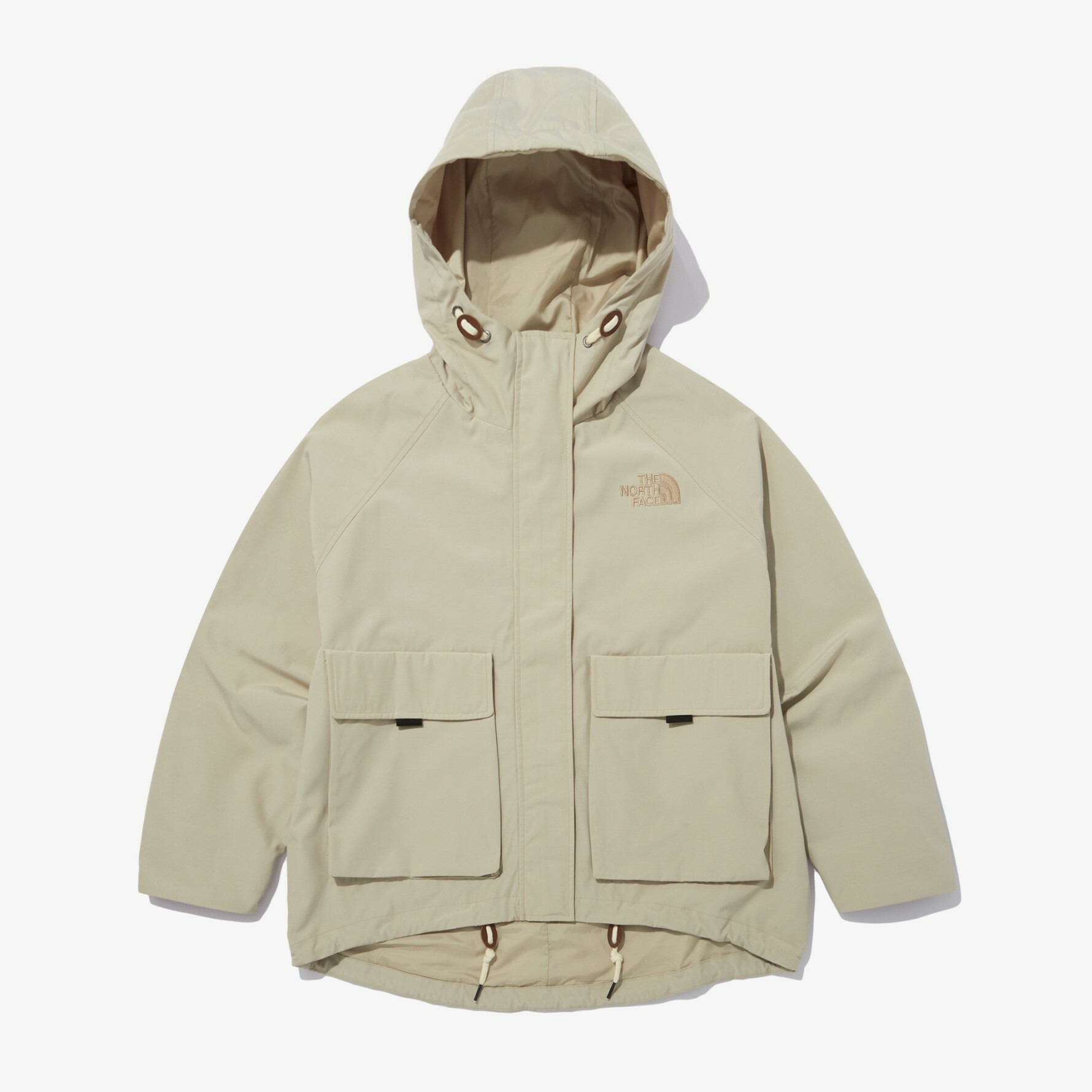 THE NORTH FACE CAMPER JACKET 女 連帽外套 大口袋 米白 NJ3BN85A