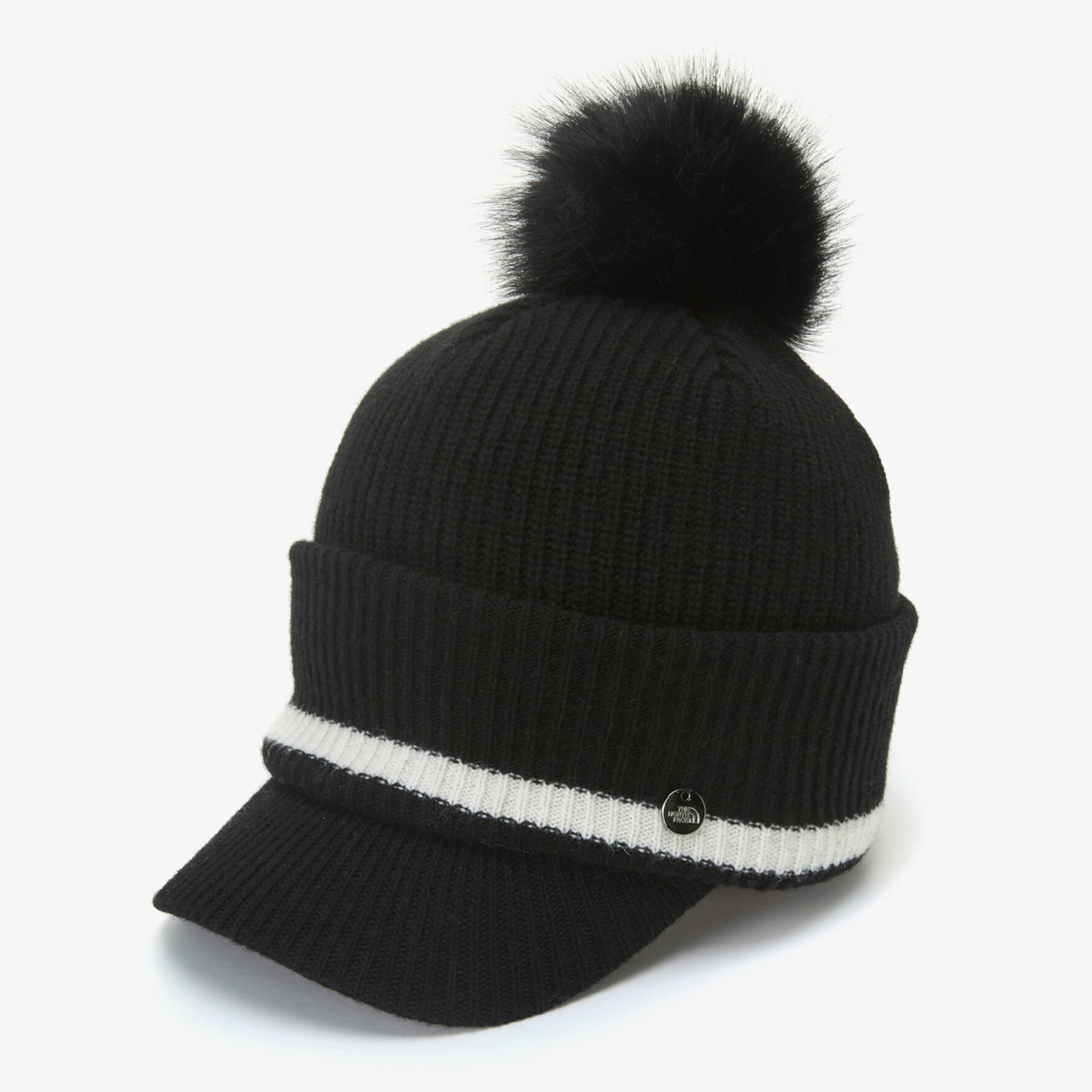 THE NORTH FACE WOOL LOOSE CAP 女 羊毛 鴨舌毛帽 黑 NE3CN62A