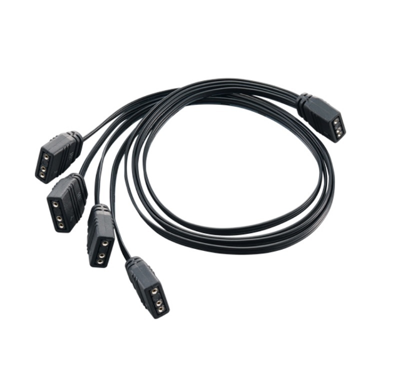 米特3C數位–SilverStone 銀欣 CPL03 超薄/耐彎折/1分4ARGB連接線/SST-CPL03