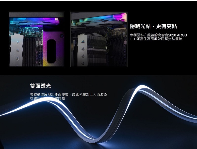 米特3C數位–SilverStone 銀欣 LS04 雙面2020 ARGB光效燈條/SST-LS04