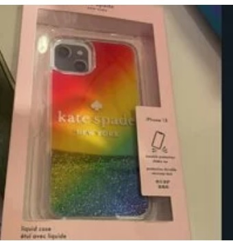 [S] KATE SPADE K8516 RAINBOW IPHONE 13 CASE, MULTI, 196021078774 (SKS191)