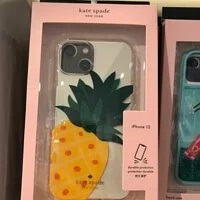 [S] KATE SPADE K8513 PINEAPPLE COLADA IPHONE 13 CASE,CLEAR, 196021078668 (SKS193)