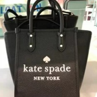 [S] KATE SPADE K7295 MINI TOTE PEBBLED LEATHER,BLACK, 196021076459 (SKS195)