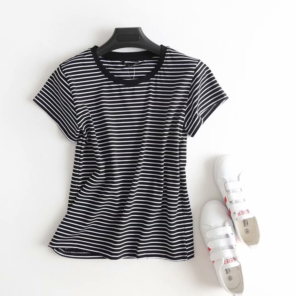 圓領短袖柔棉上衣 四色