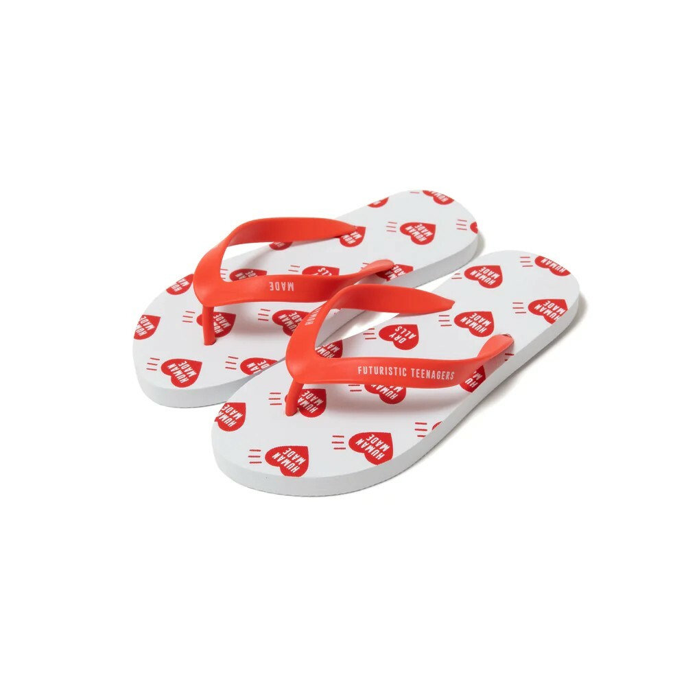 HUMAN MADE 滿版 愛心 心型 人字拖