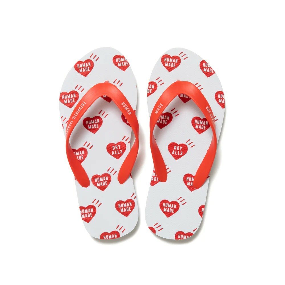 HUMAN MADE 滿版 愛心 心型 人字拖