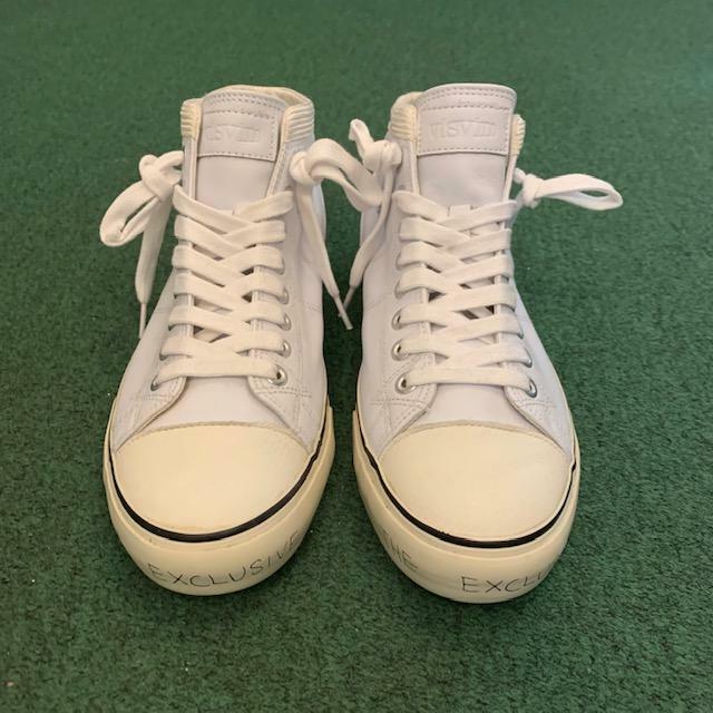 VISVIM KIEFER MID-CYPHER SHOES (THE EXCLUSIVE) - WHITE SIZE 9.5 IN STOCK NOW (現貨發售中)