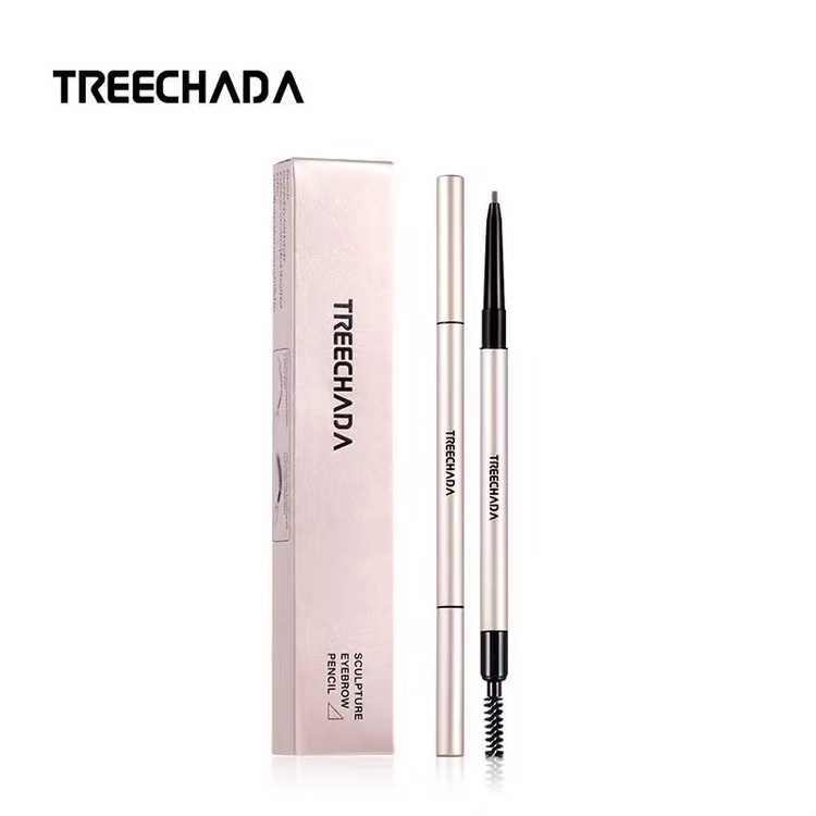 Treechada雙頭極幼眉筆 (銀色盒)