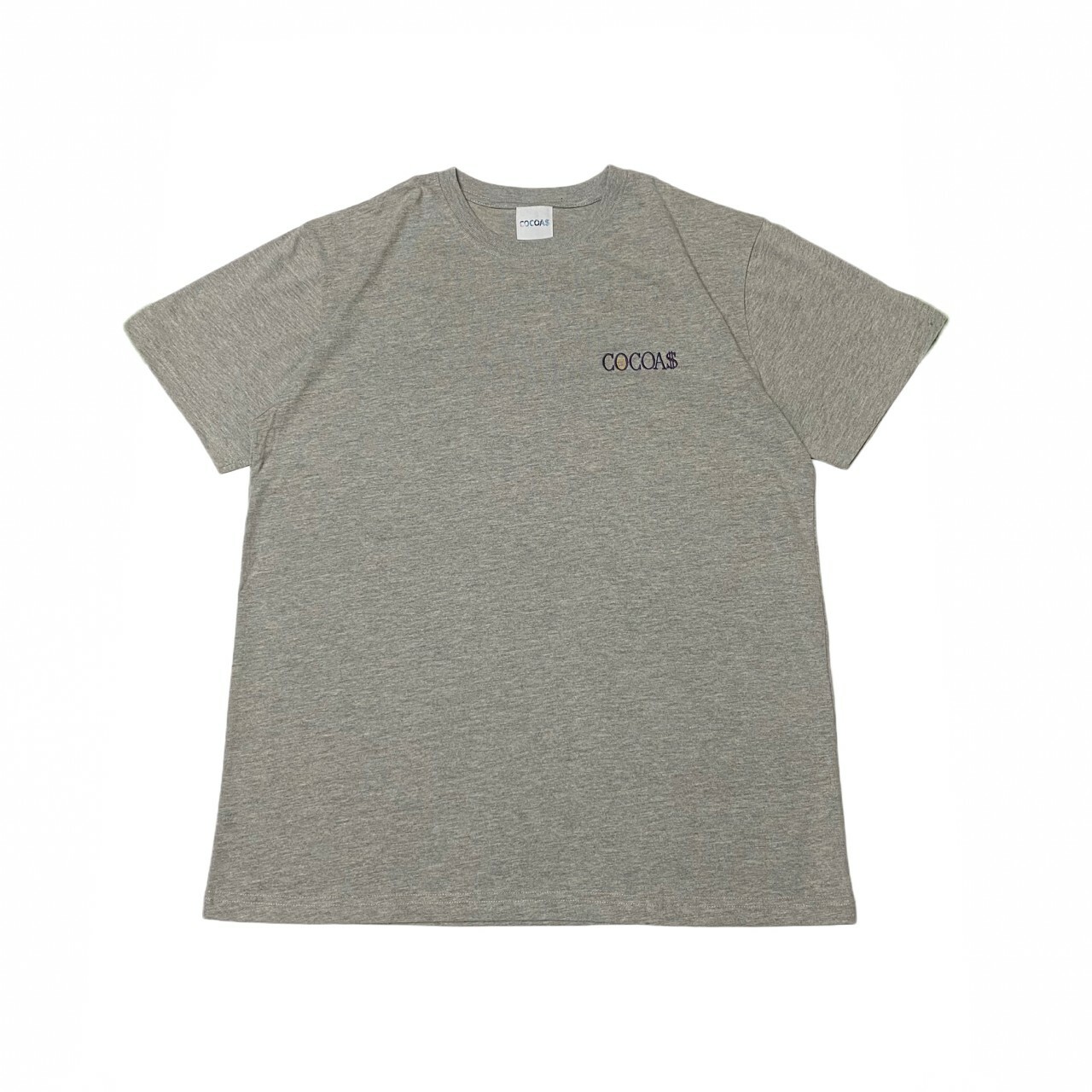 COCOA$ 電繡小LOGO短T-灰紫配色