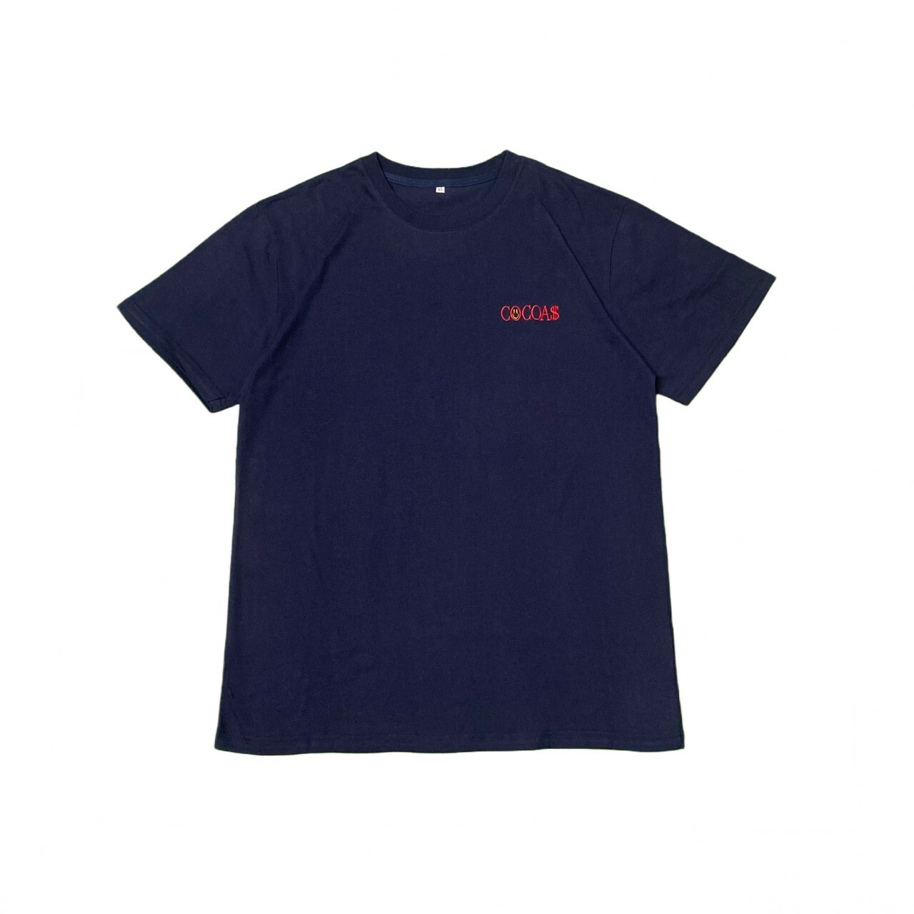 COCOA$ 電繡小LOGO短T-藍紅配色