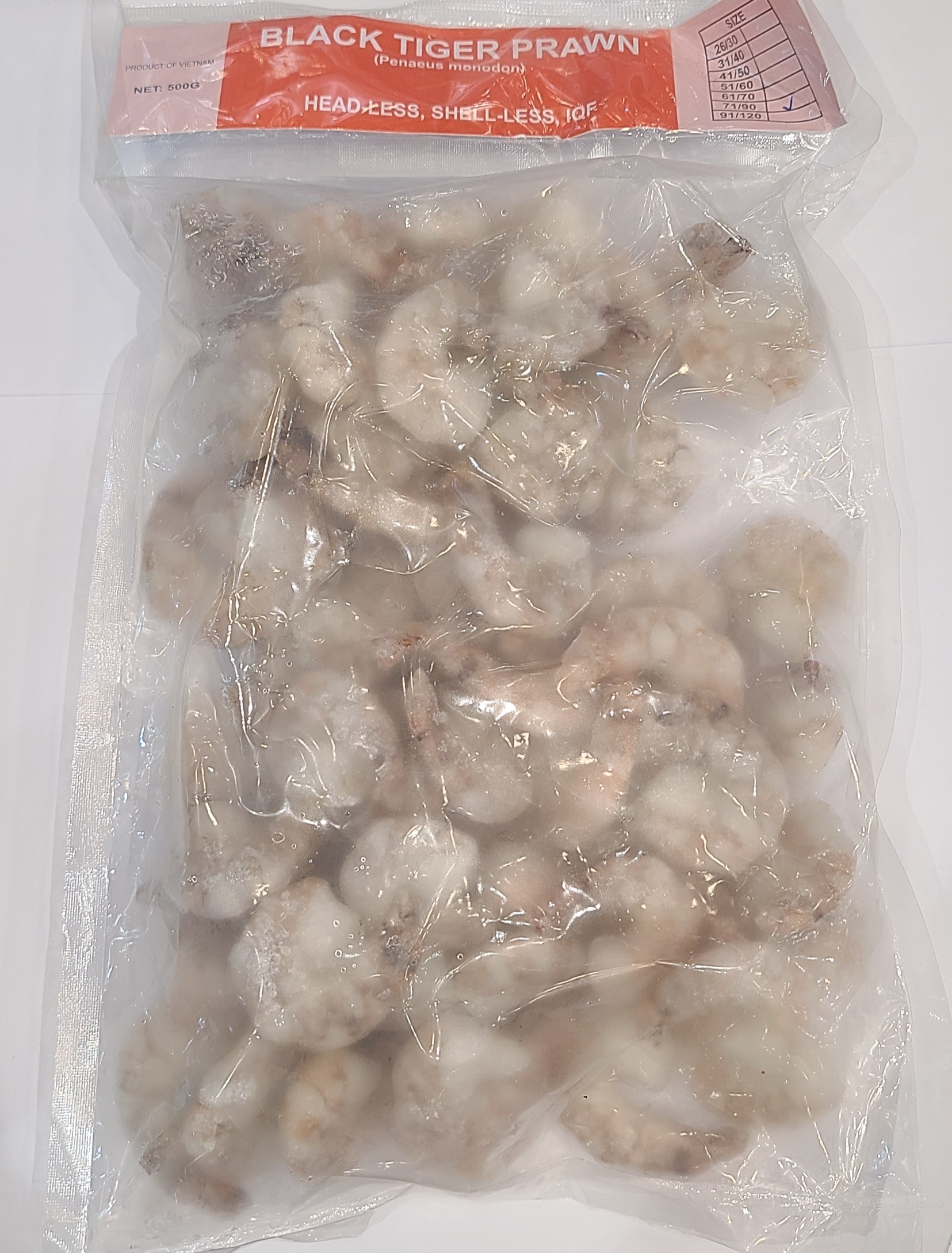 M1: 急凍越南虎蝦仁 500g