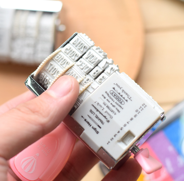 手账专用日期印章