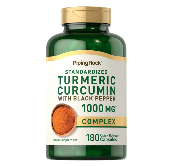 【Piping Rock】濃縮薑黃素+黑胡椒 95% turmeric black Pepper 1000mg 180粒