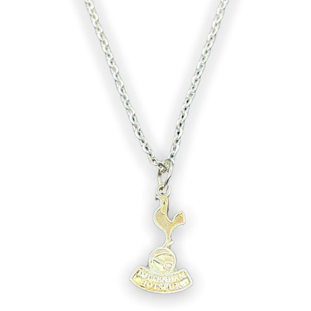 熱刺銀色會徽形頸鍊