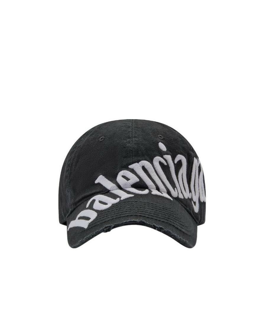 Balenciaga 刺繡大Logo 跨裁片小破壞老帽