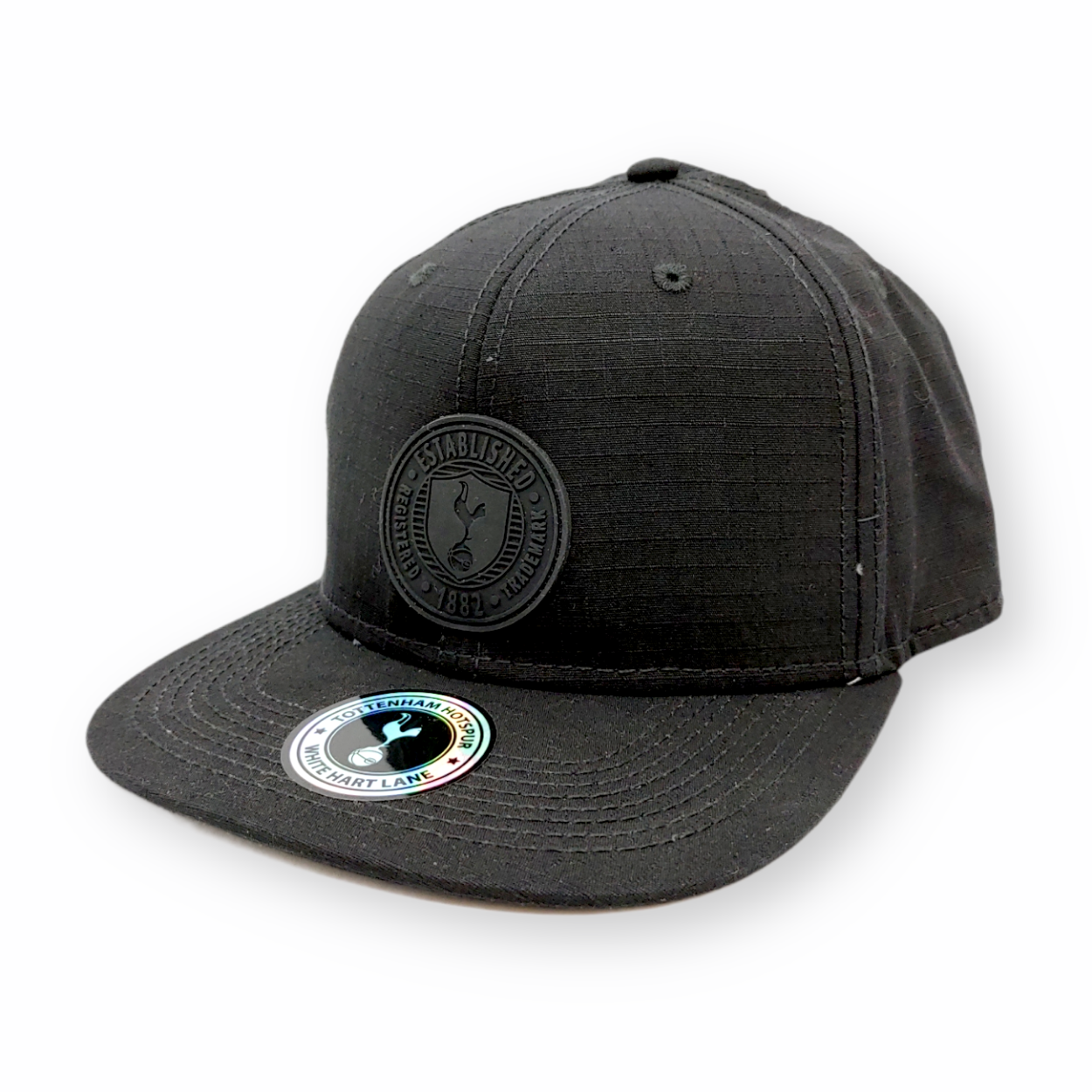 熱刺全黑色圓形會徽平沿棒球帽