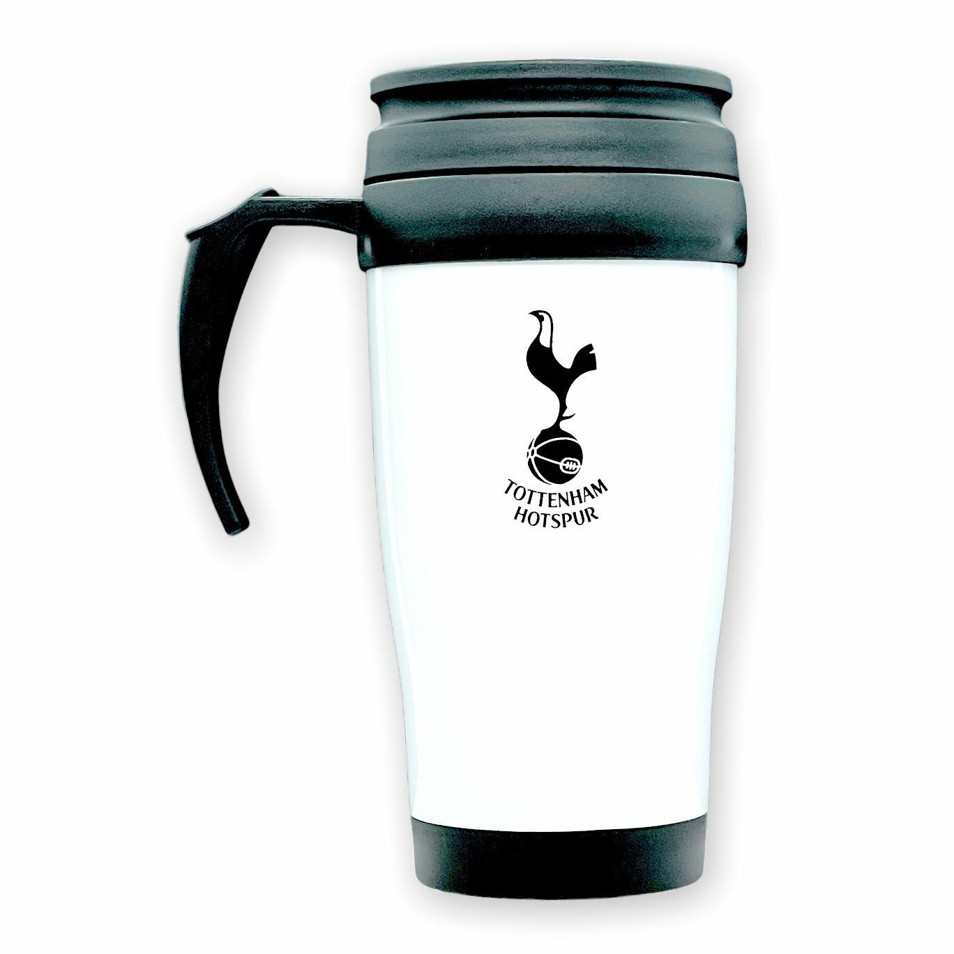 熱刺白色有柄旅行咖啡杯