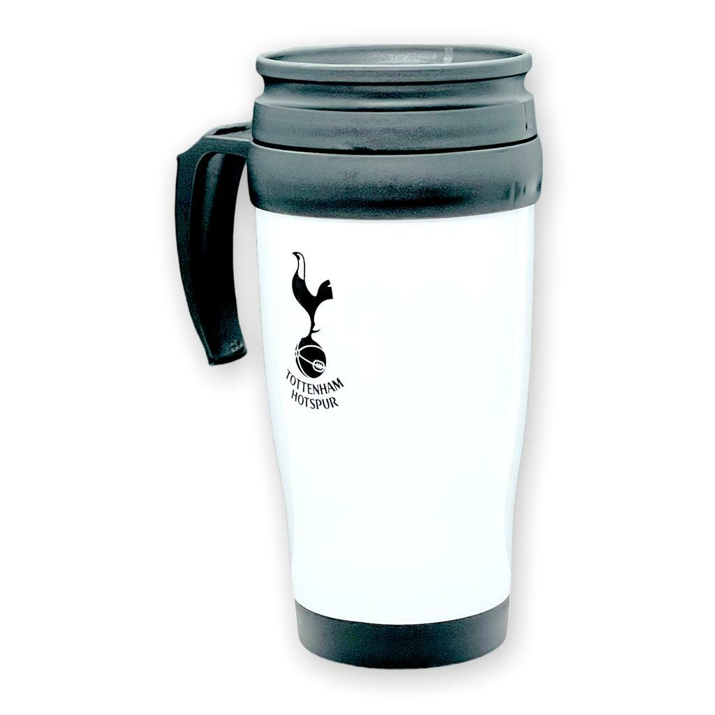 熱刺白色有柄旅行咖啡杯