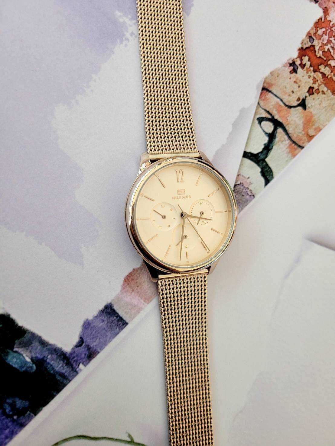 【Tommy Hilfiger】女仕三眼典雅腕錶 1782457 38mm 現代鐘錶