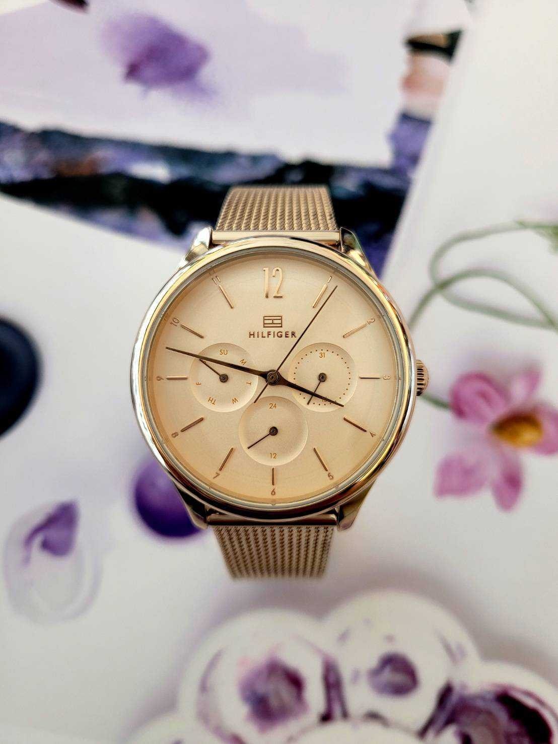 【Tommy Hilfiger】女仕三眼典雅腕錶 1782457 38mm 現代鐘錶