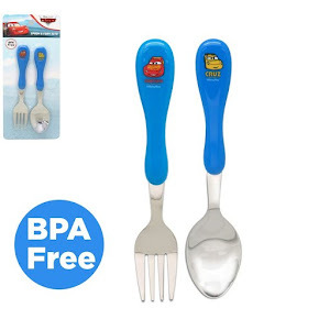 反斗車王兒童不鏽鋼餐具組合 叉+匙羹 CS5622
