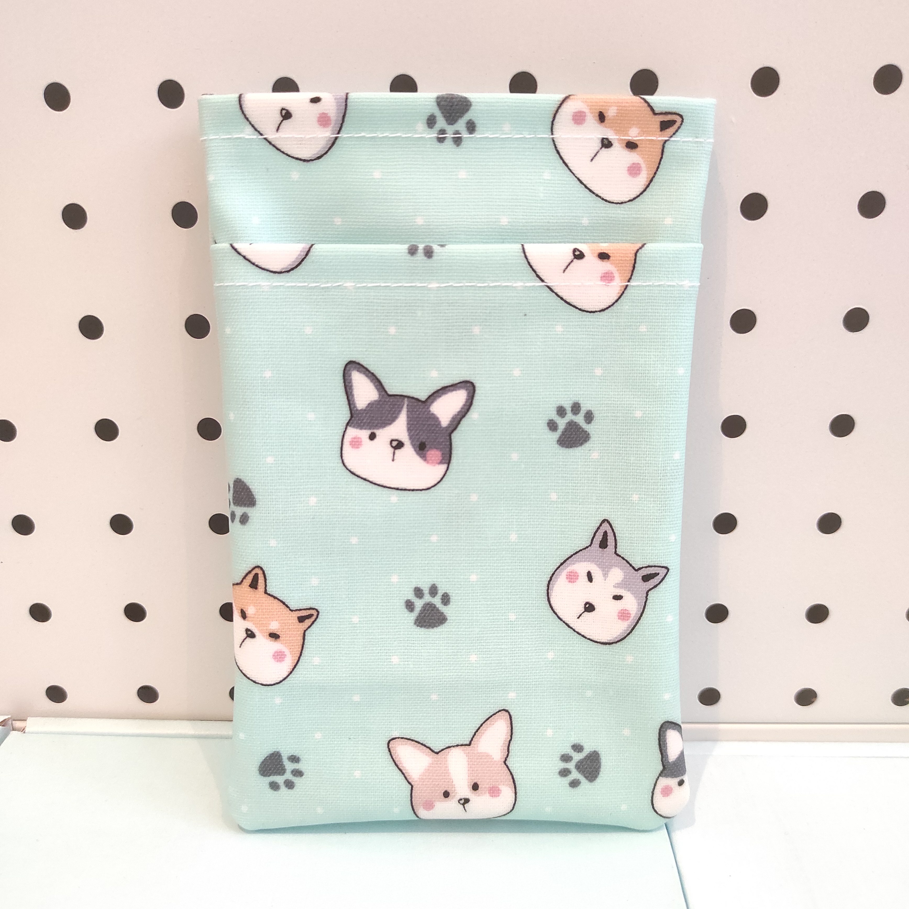 [現貨] 台灣手工防水布筆袋 - 足印狗狗