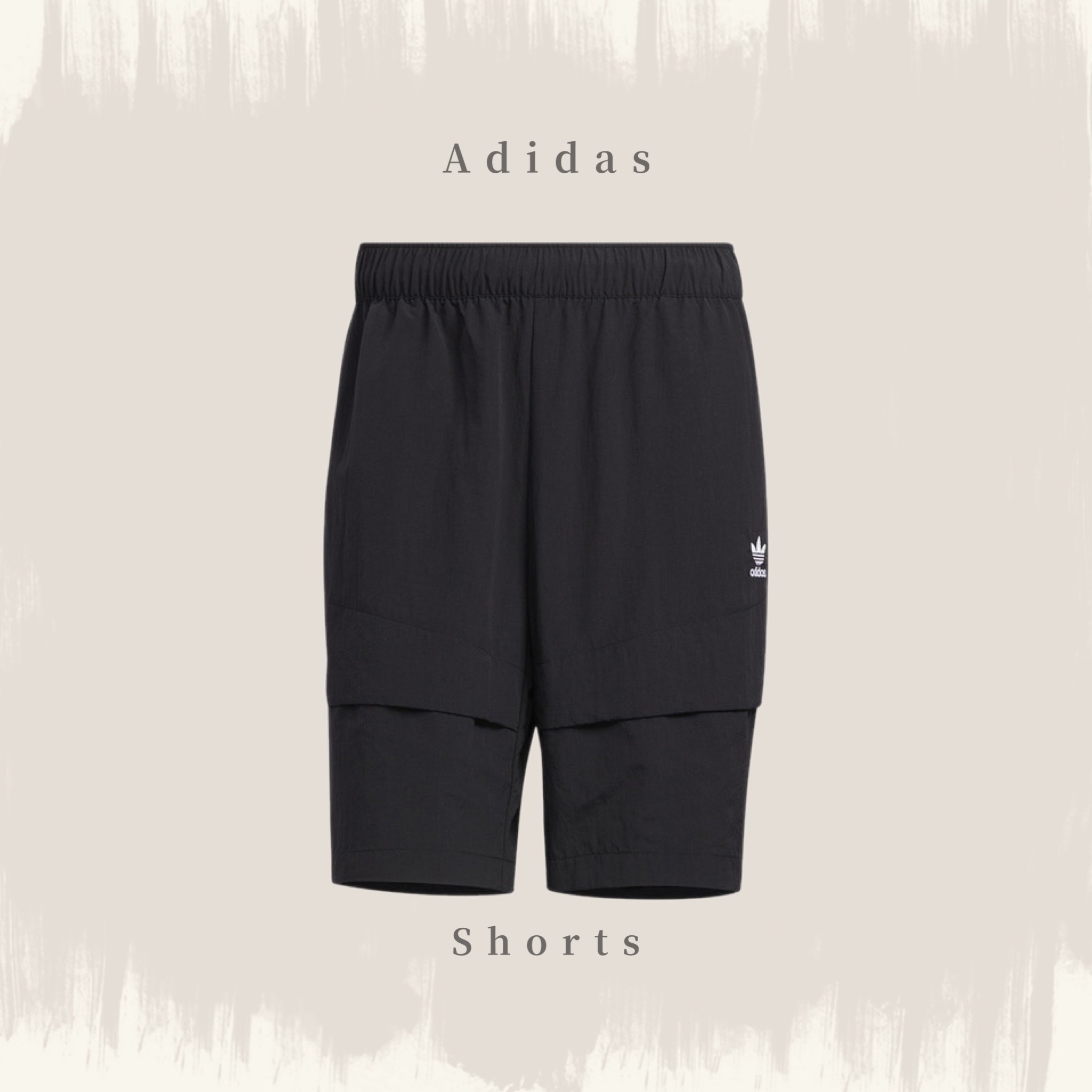 ADIDAS ORIGINALS SHORT 黑白 多功能口袋 尼龍 男款 三葉草 HM8035