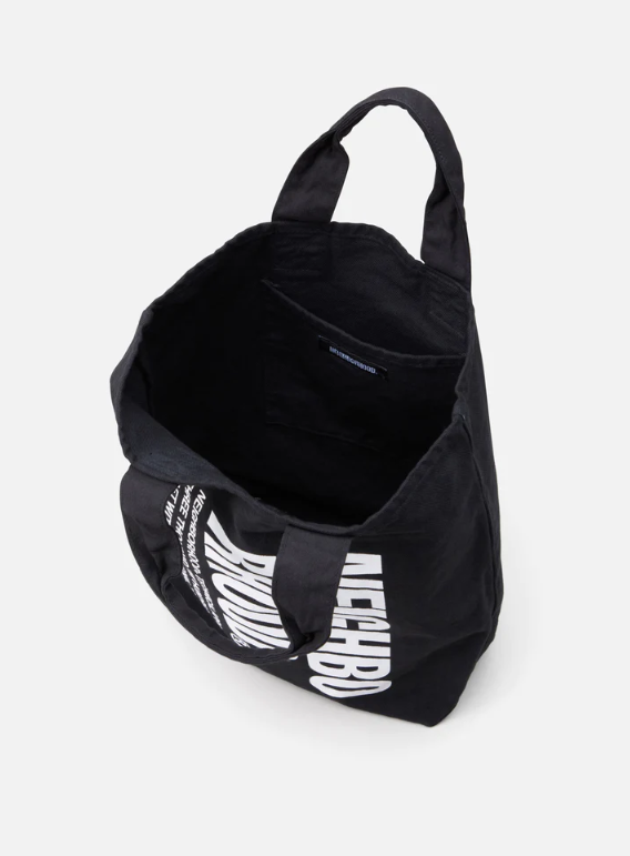 NEIGHBORHOOD GARMENT DYE TOTE. CO - BLACK