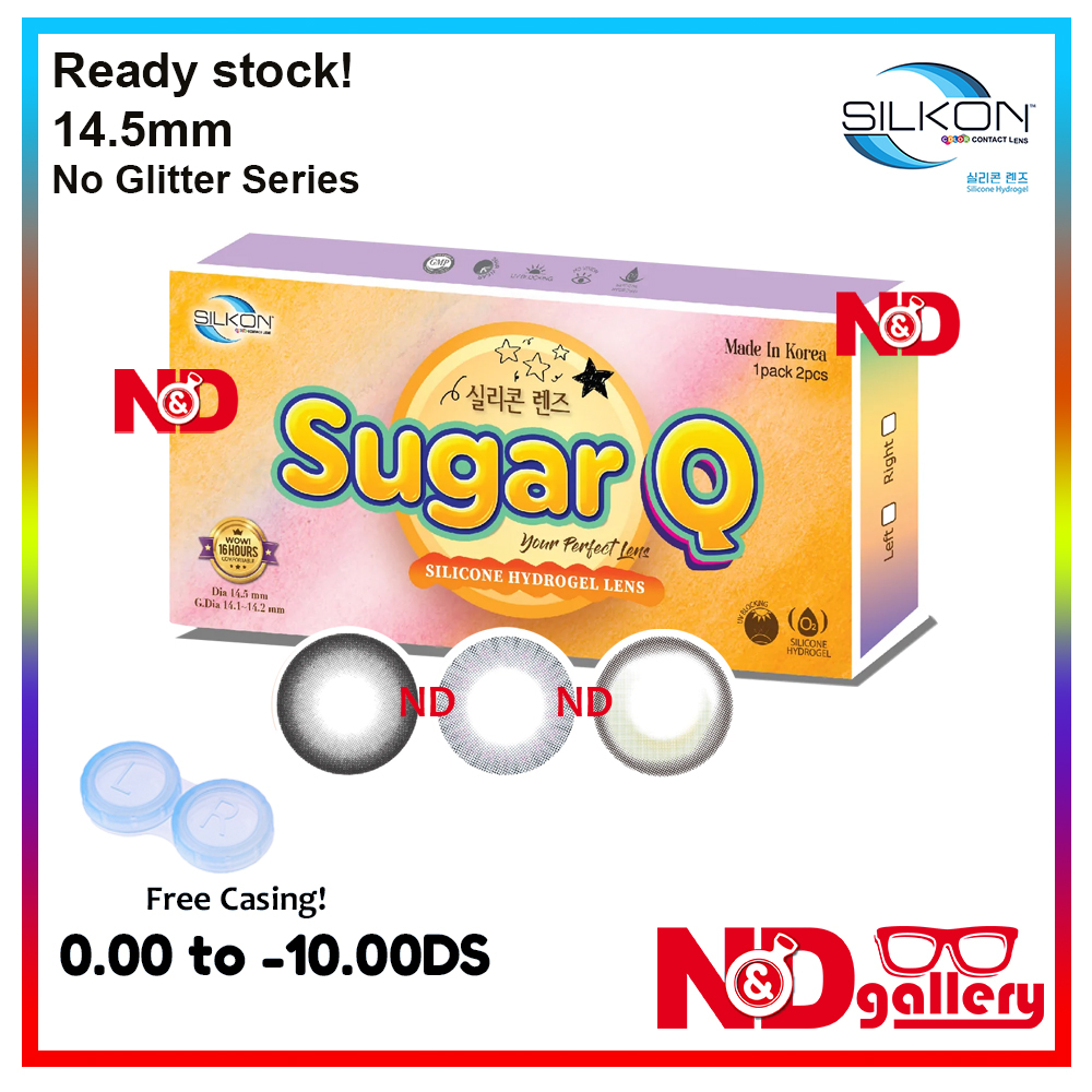 Silkon Sugar Q 1 Month Disposable Color Contact lens 14.5mm 2 pcs/box  ( Camouflage , Twilight , Moon Walker)