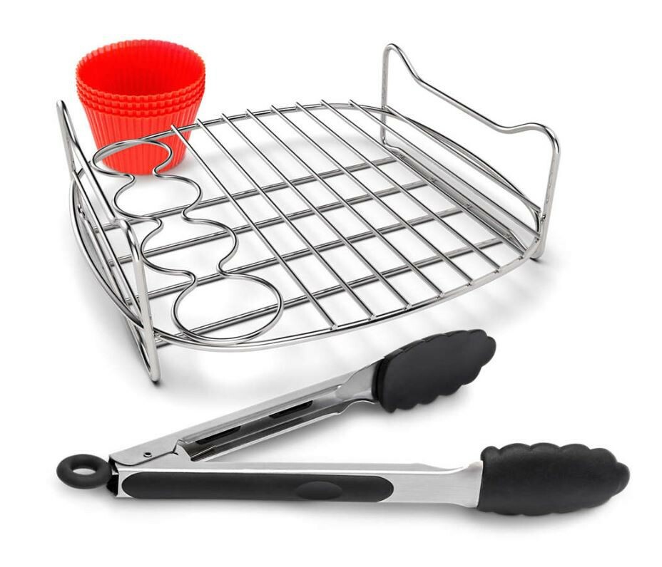 飛利浦 Philips HD9955/00 ‧XXL健康空氣炸鍋早餐套裝‧1 個早餐烤架 ,4 個矽膠鬆餅杯 ,1 個食物鉗‧香港行貨‧