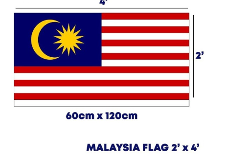 马来西亚国旗（60cm x 120cm)