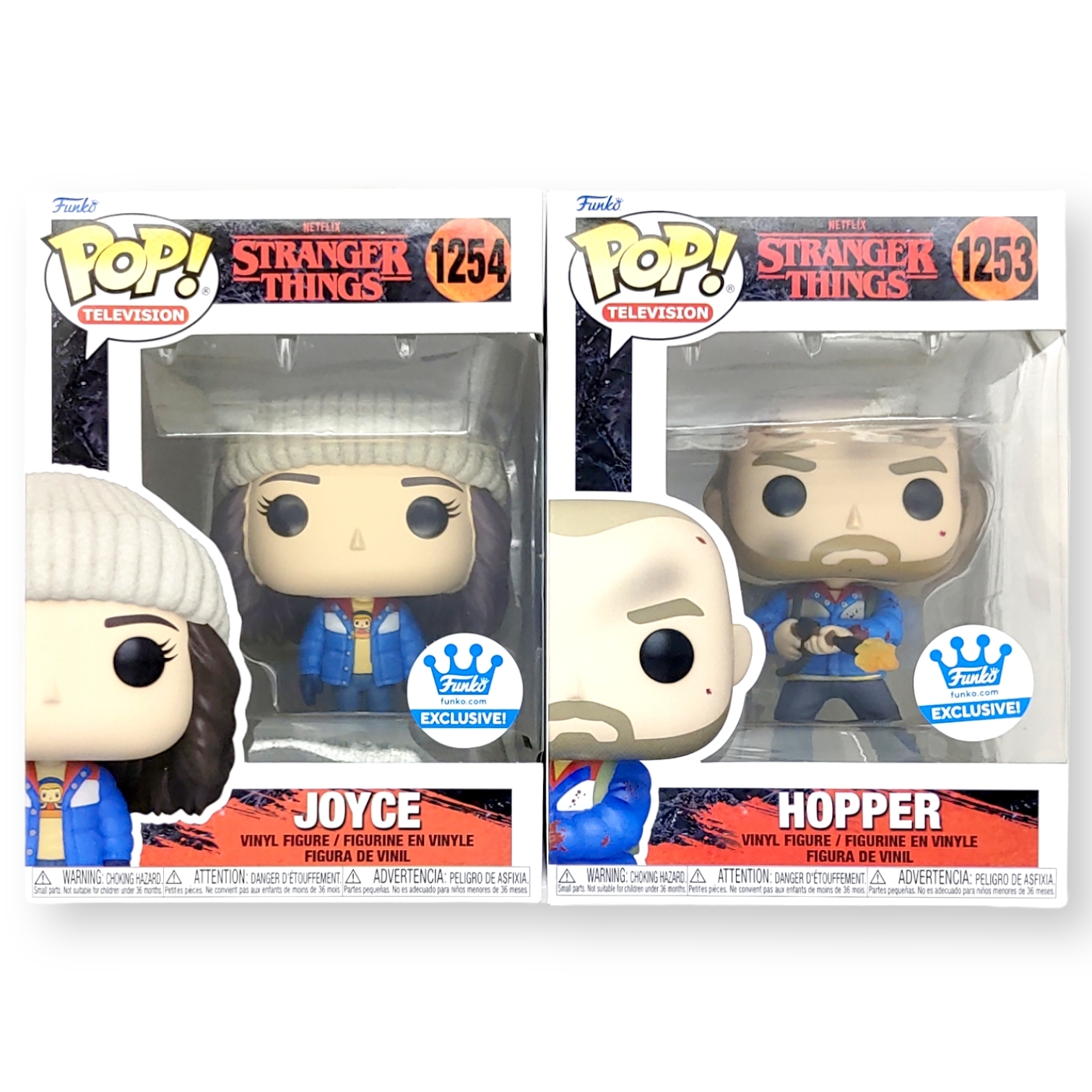 FUNKO POP<怪奇物語4>JOYCE&HOPPER(雪褸)-NO.1253,1254