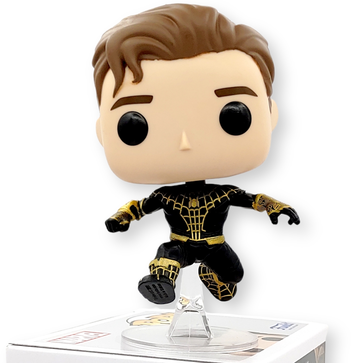 FUNKO POP<蜘蛛俠-不戰無歸>黑金蜘蛛俠(無面具)-NO.1073