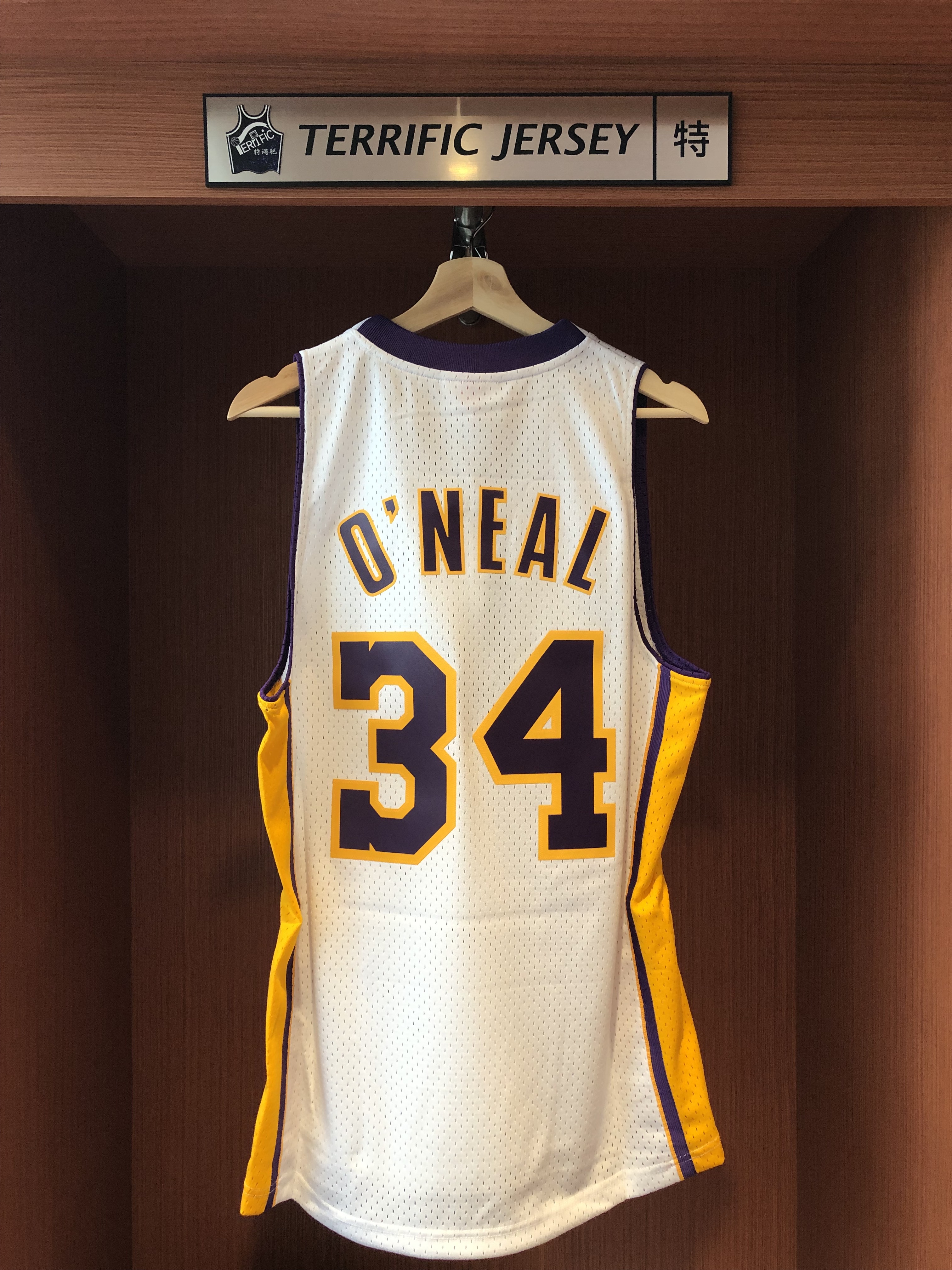 NBA球衣 Shaquille ONeal 洛杉磯湖人白 02-03 M&N Swingman G2 球迷版 熱轉印 全新