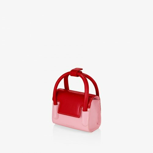 FIND KAPOOR Marty Bag 12 Crinkled - Pink Red