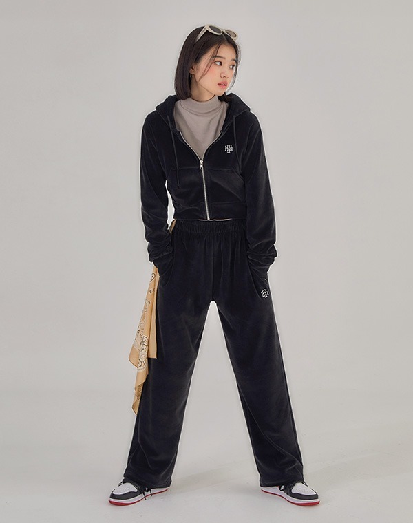 MUAH MUAH Point Velvet Training Hood Zipup SET