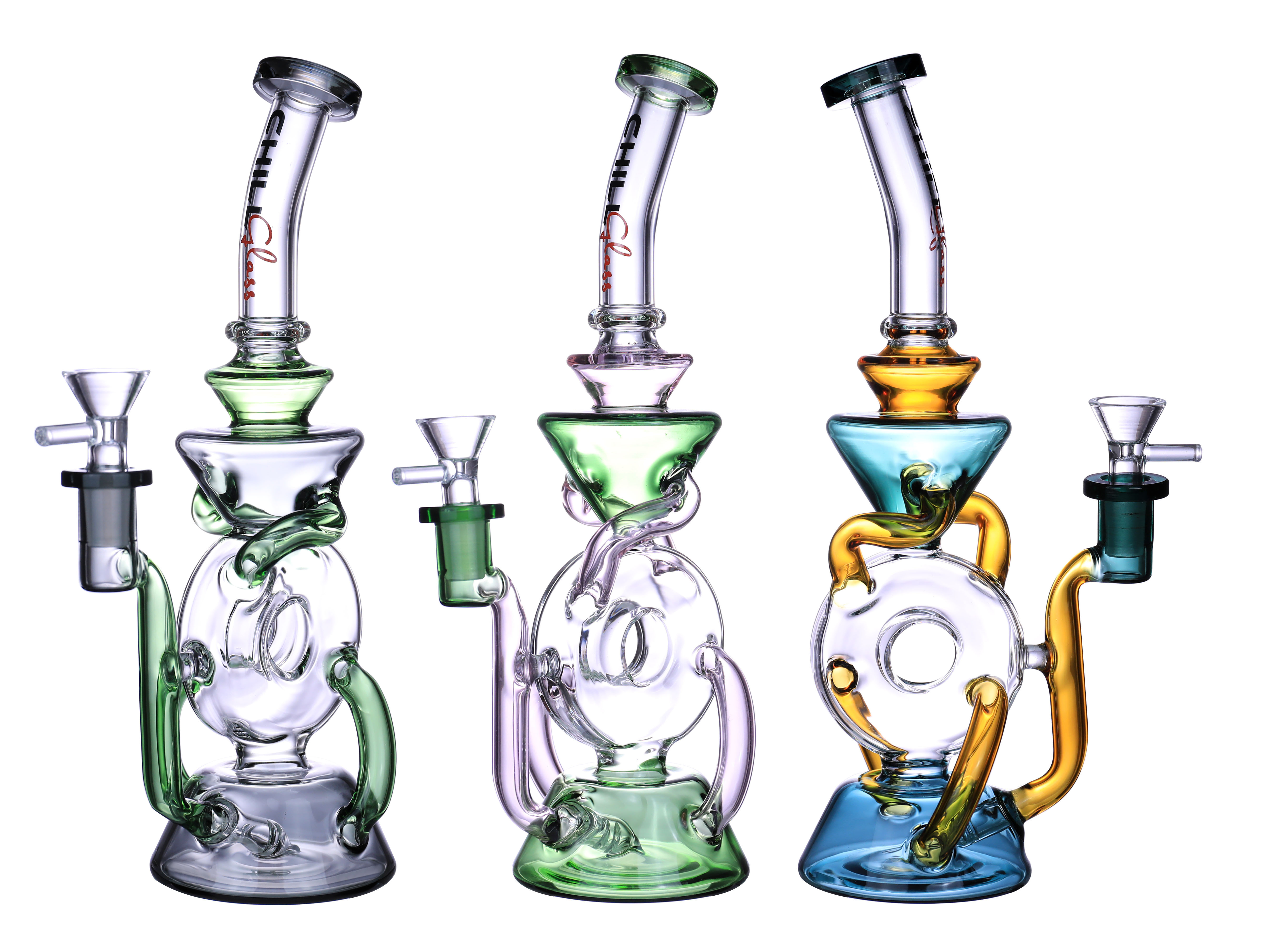 Chill Glass - JLD-81A Glass Bong 玻璃水煙壺（19cm）