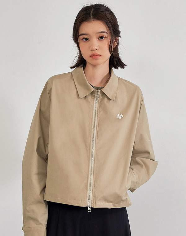 MUAH MUAH Signature Logo Point 2Way Zip-up Jacket