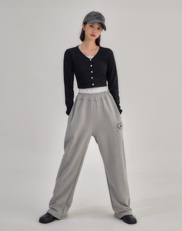 MUAH MUAH 2Way Wide Jogger Pants